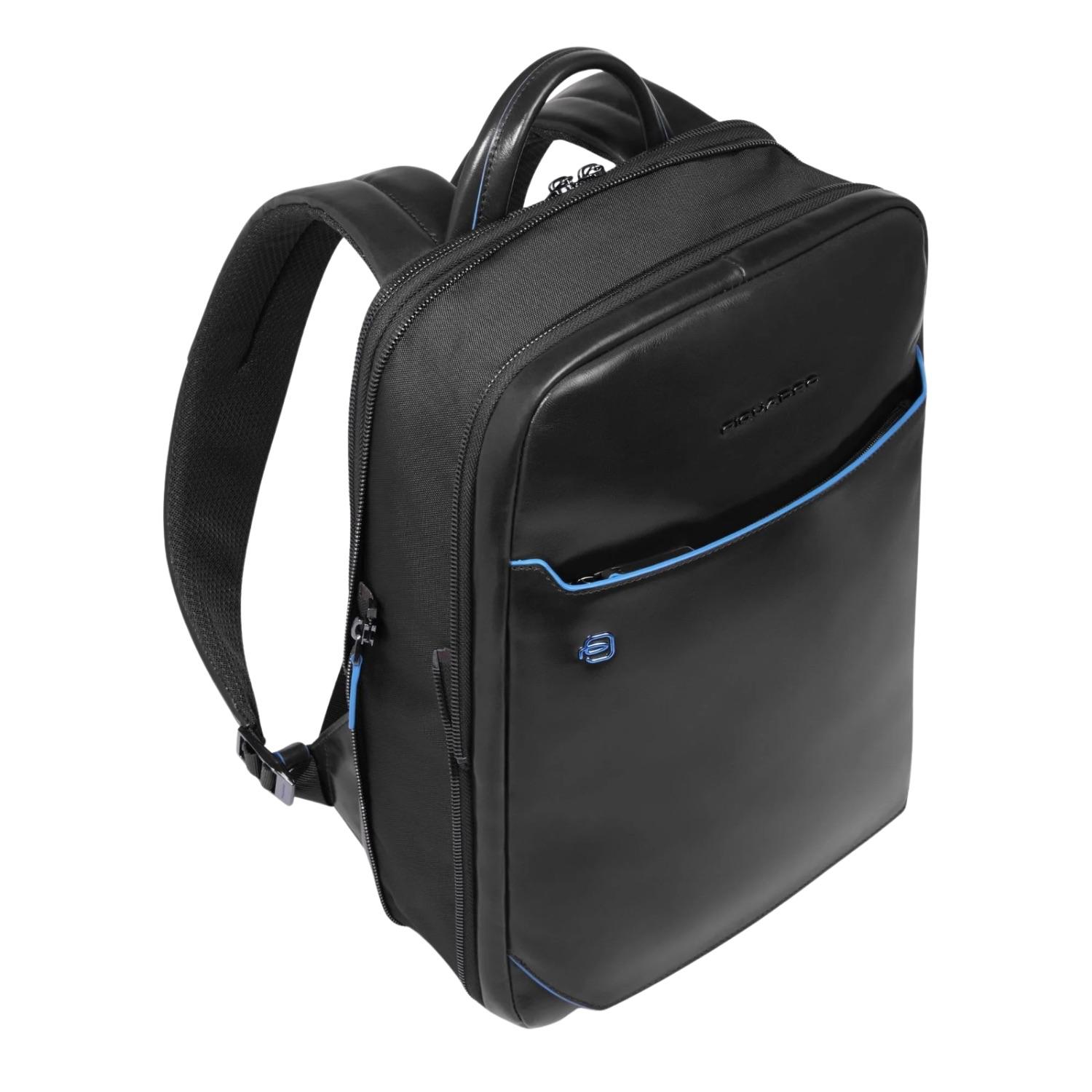 Zaino sottile espandibile porta pc 14'', Nero