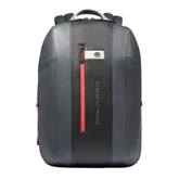 Piquadro - Zaino uomo porta pc 15,6", espandibile, Grigio, Nero