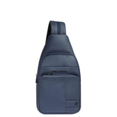 Piquadro - Zaino monospalla in tessuto gommato linea Wollem, Blu