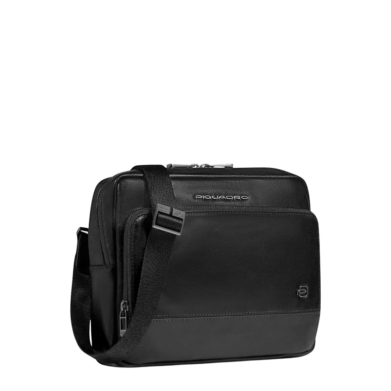 Piquadro - Borsello uomo porta iPad® in pelle, Nero