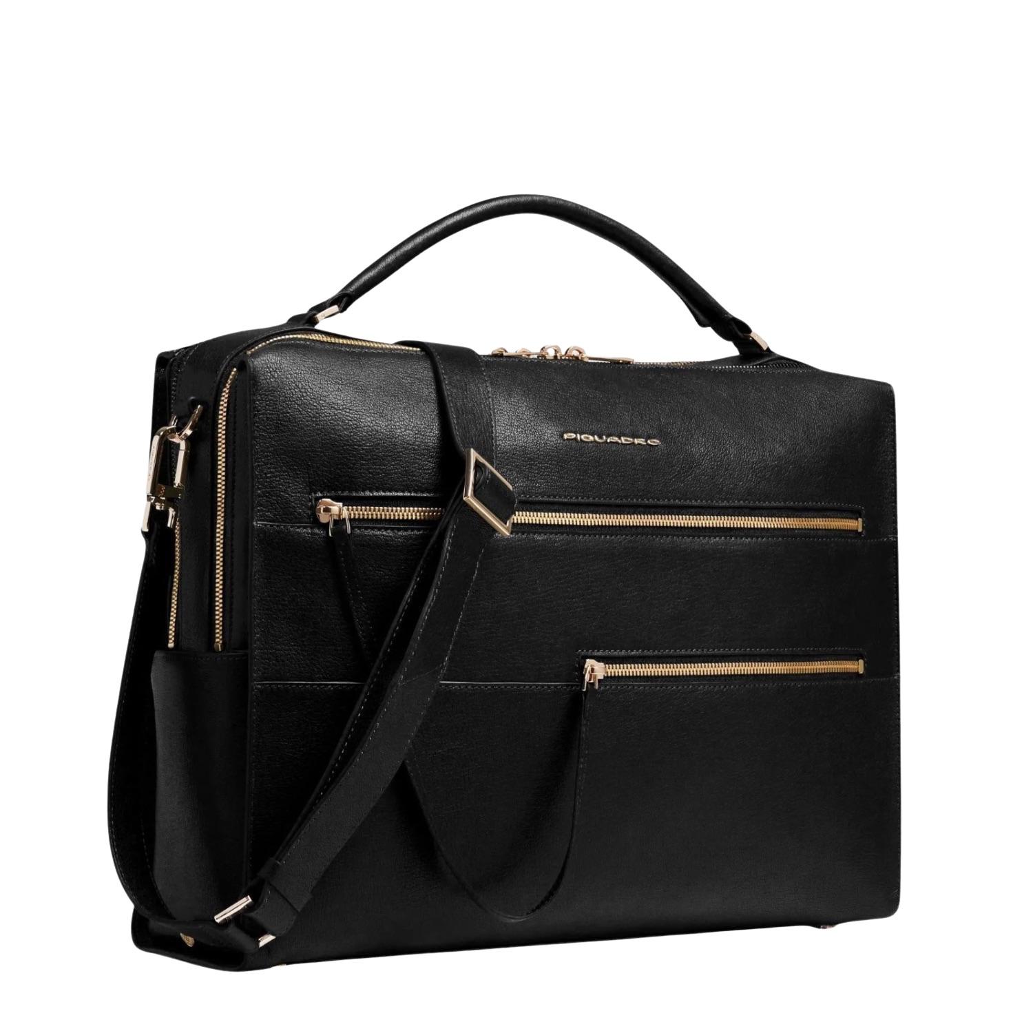 Borsa da lavoro donna porta pc 15,6", Nero