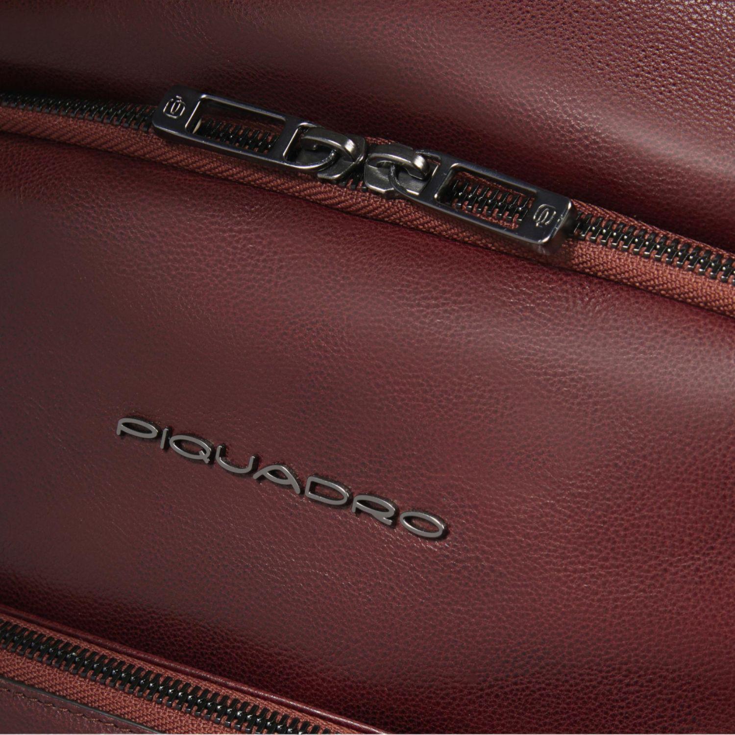 Piquadro - Zaino uomo in pelle porta pc 14", Marrone