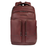 Piquadro - Zaino in pelle porta Pc 15.6, Marrone