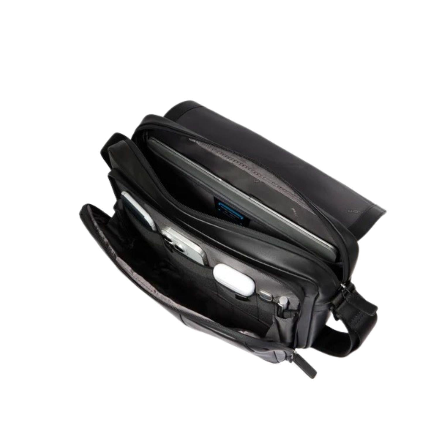 Piquadro - Borsa messenger uomo porta pc 14", Nero