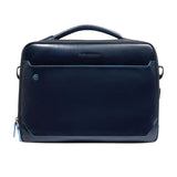 Piquadro - Borsa porta pc 15.6 in pelle, Blu