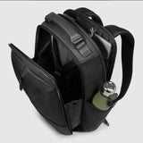 Zaino da viaggio porta pc 14" in tessuto riciclato,, Nero