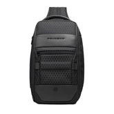 Piquadro - Zaino monospalla uomo in tessuto riciclato, Nero