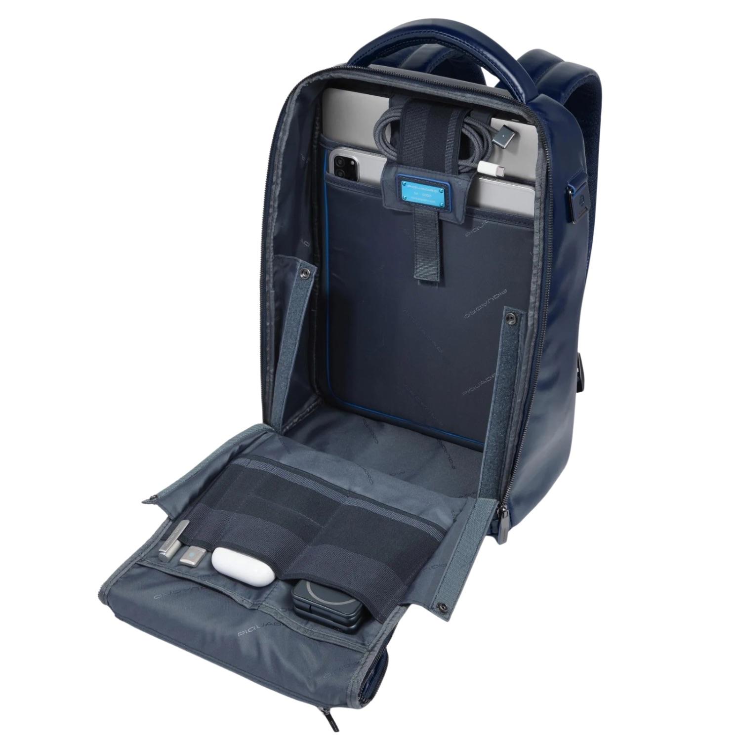 Piquadro - Zaino fast-check porta pc 14", Blu2