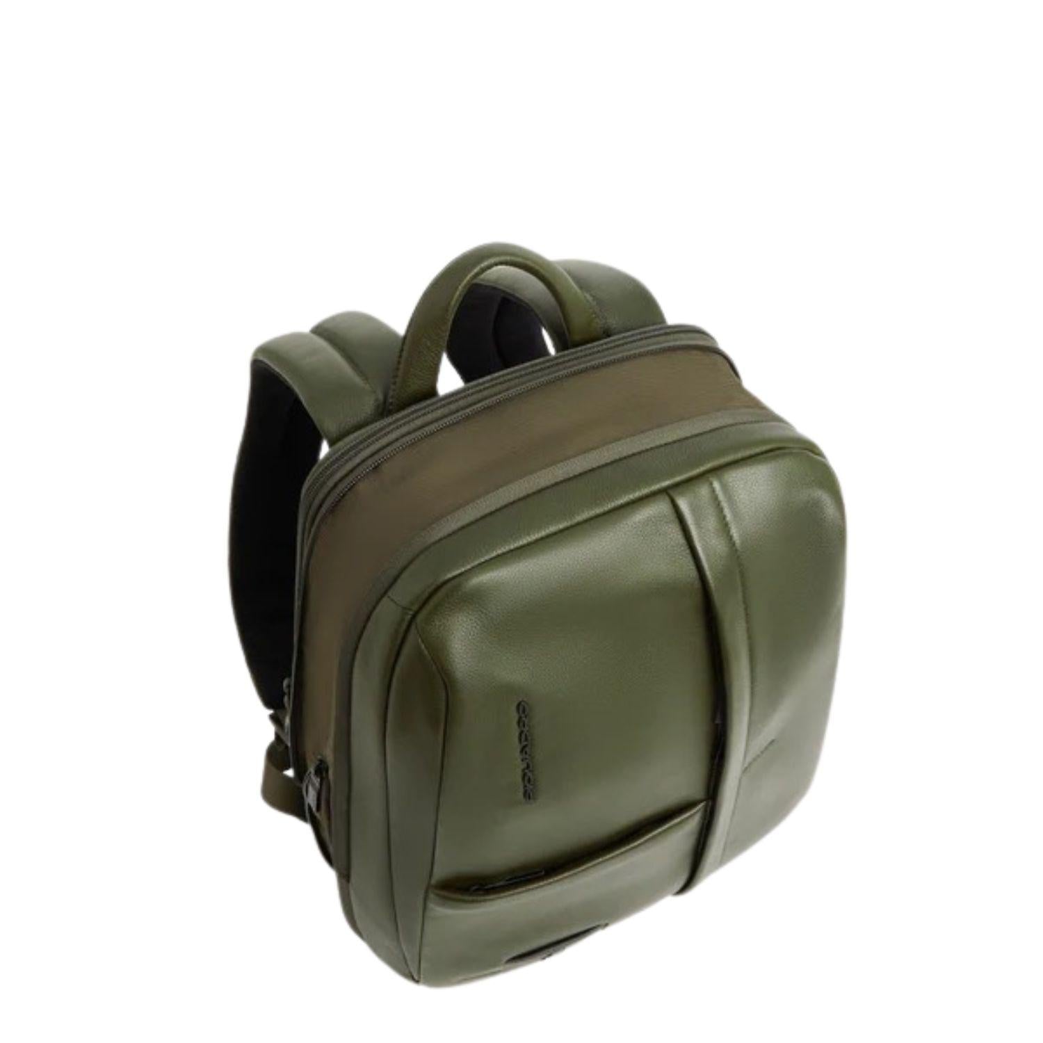 Piquadro - Zaino espandibile medio porta pc 14' pollici Russel, Verde2