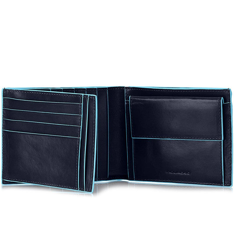 Piquadro - Portafoglio Uomo con portamonete Blue Square, Blu2