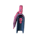 Rue Madam Paris - Borsa a mano con tracolla mini in jeans e bandana, Multicolore