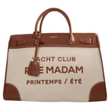 Rue Madam Paris - Borsa a mano shopper Riviera in canvas, Marrone