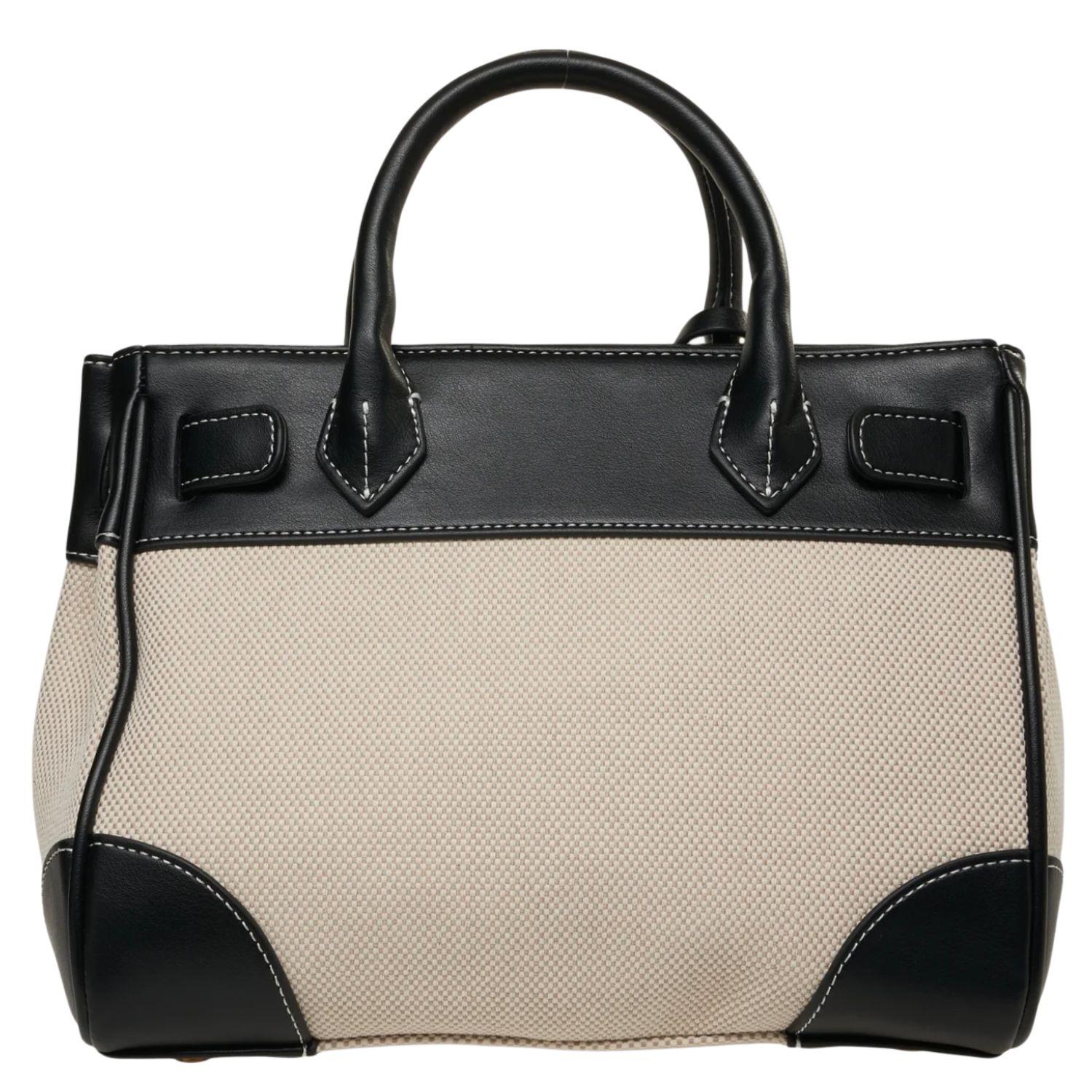 Rue Madam Paris - Borsa a Mano e Tracolla mini tote in canvas , Nero