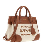 Rue Madam Paris - Borsa a mano e tracolla mini tote in Canvas, Marrone