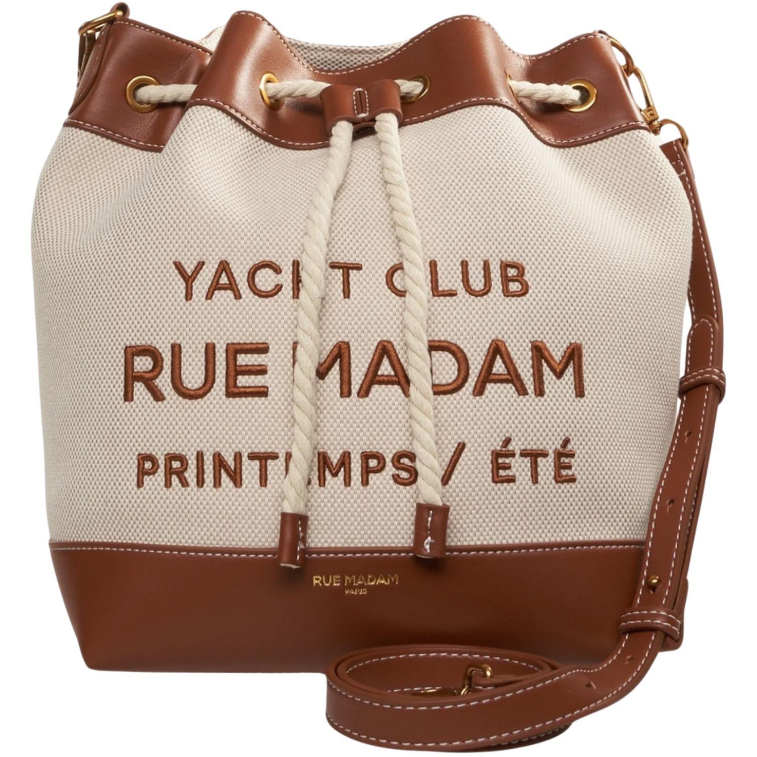 Rue Madam Paris - Zaino a secchiello in canvas Riviera, Marrone