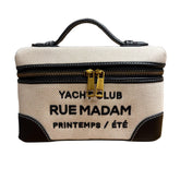 Rue Madam Paris - Borsa vanity in canvas, Nero