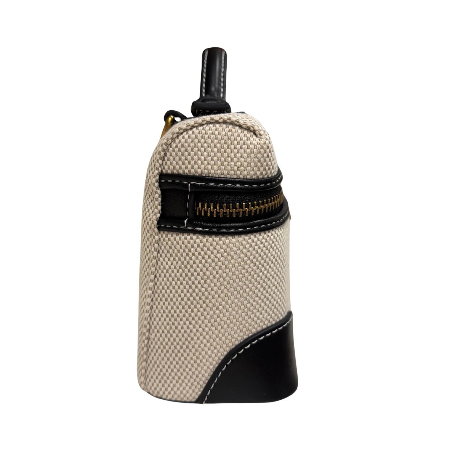 Rue Madam Paris - Borsa vanity in canvas, Nero