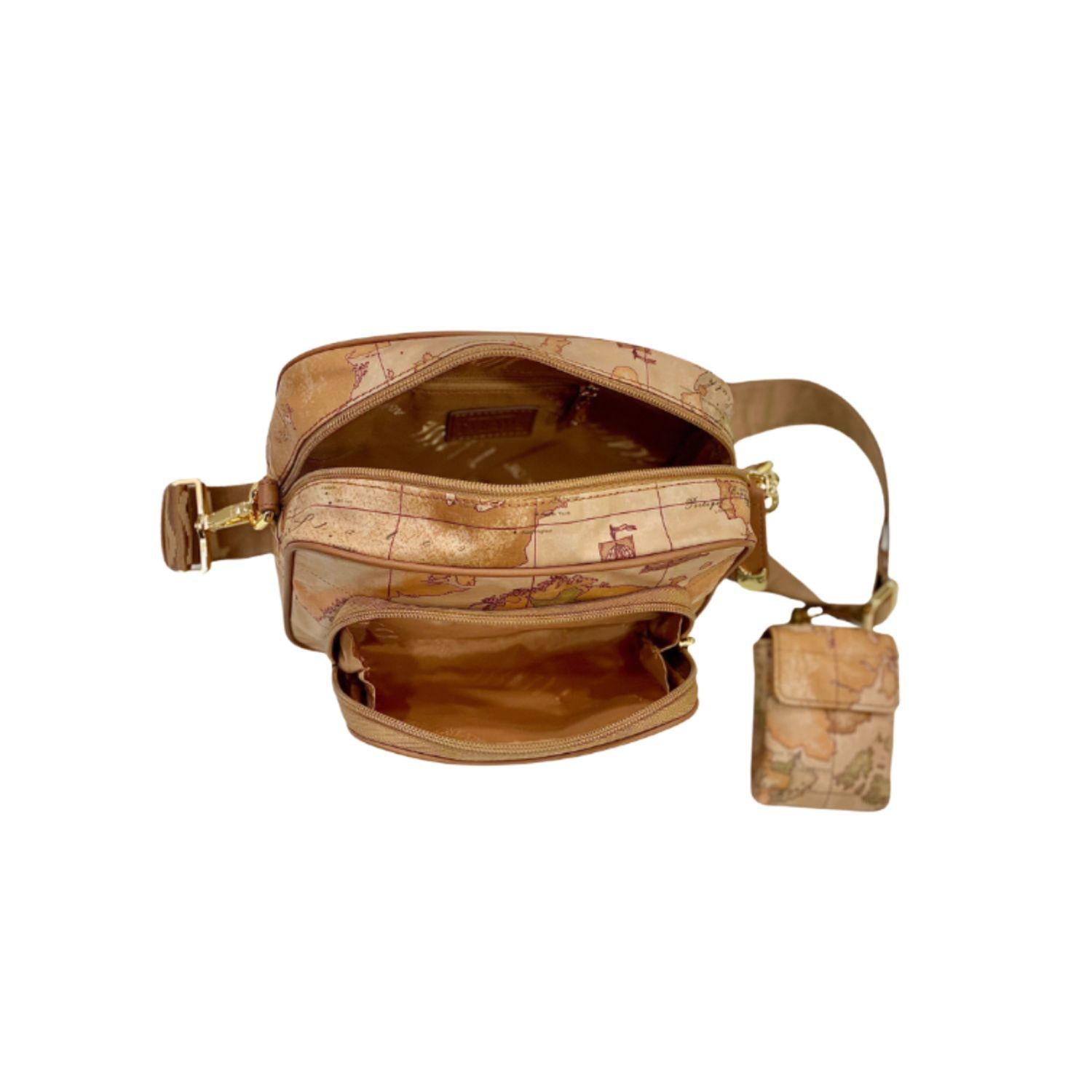 ALVIERO MARTINI - S005 Geo Soft tracolla reporter con portamonete, Beige