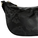 Alviero Martini - Tracolla a mezzaluna media Geo Soft S007, Nero