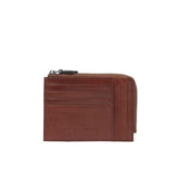 The Bridge - Tasconcino porta carte in pelle linea Damiano, Marrone