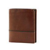 The Bridge - Portafoglio verticale con patta interna linea Damiano, Marrone