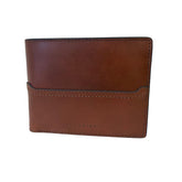 The Bridge - Portafoglio in pelle con portamonete con zip, Marrone