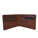 The Bridge - Portafoglio in pelle con portamonete con zip, Marrone