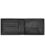 The Bridge - Portafoglio in pelle con portamonete linea Iacopo, Nero