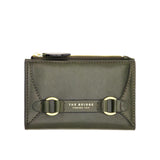 The Bridge - Portafogli in pelle donna con zip Isabella, Verde Scuro
