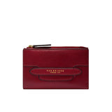 The bridge - Portafogli in pelle donna piccolo con portamonete linea Lucrezia, Rosso