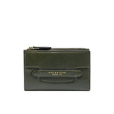 The Bridge - Portafogli in pelle donna piccolo con portamonete linea Lucrezia, Verde