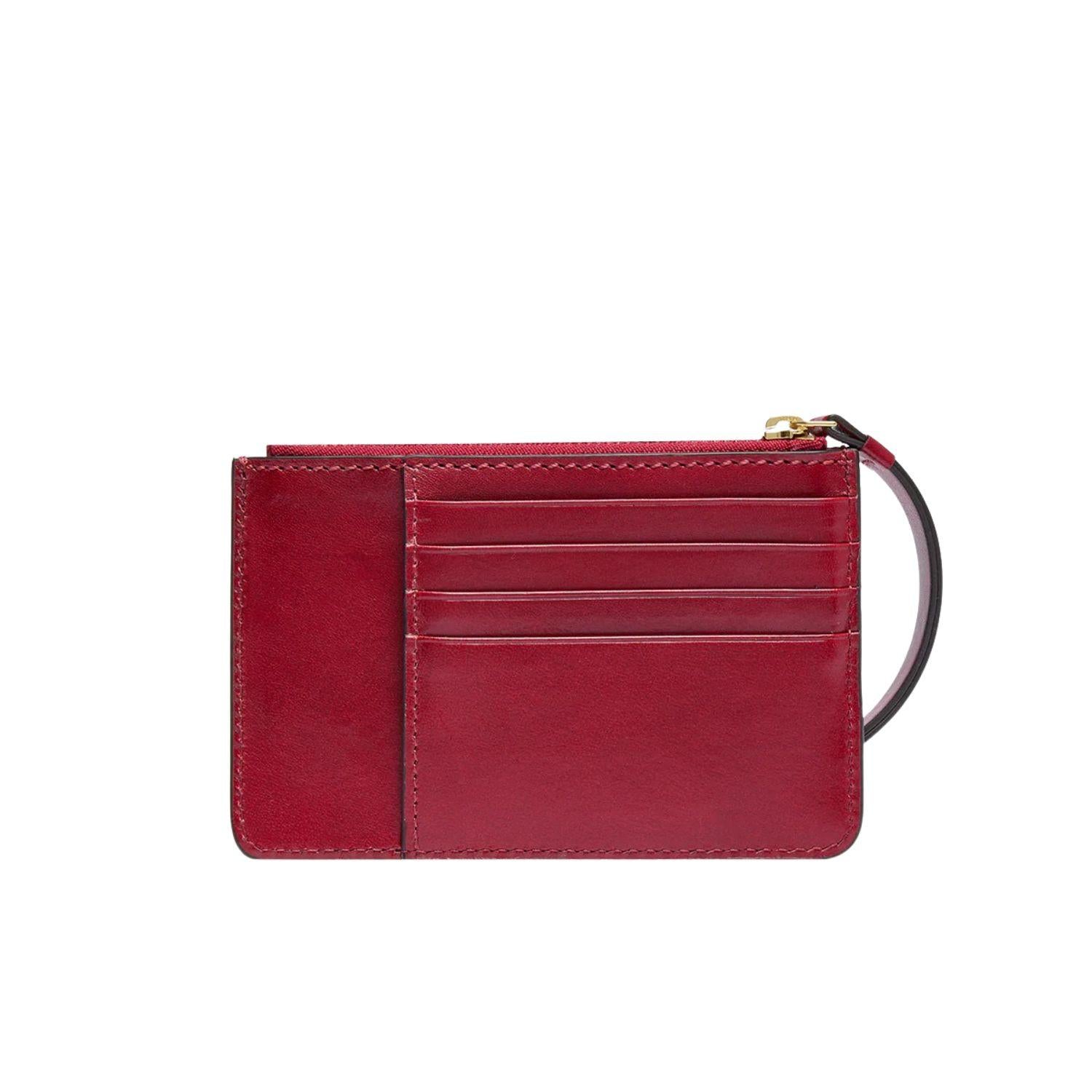 The bridge - Portafogli in pelle donna piccolo con portamonete, Rosso