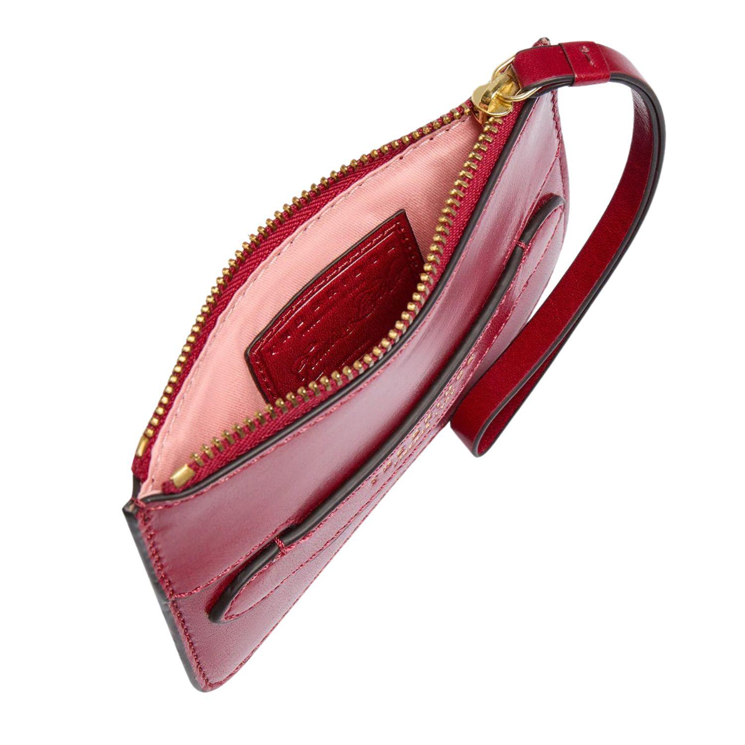 The bridge - Portafogli in pelle donna piccolo con portamonete, Rosso