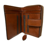 The bridge - Portafoglio piccolo con zip linea Frida, Marrone