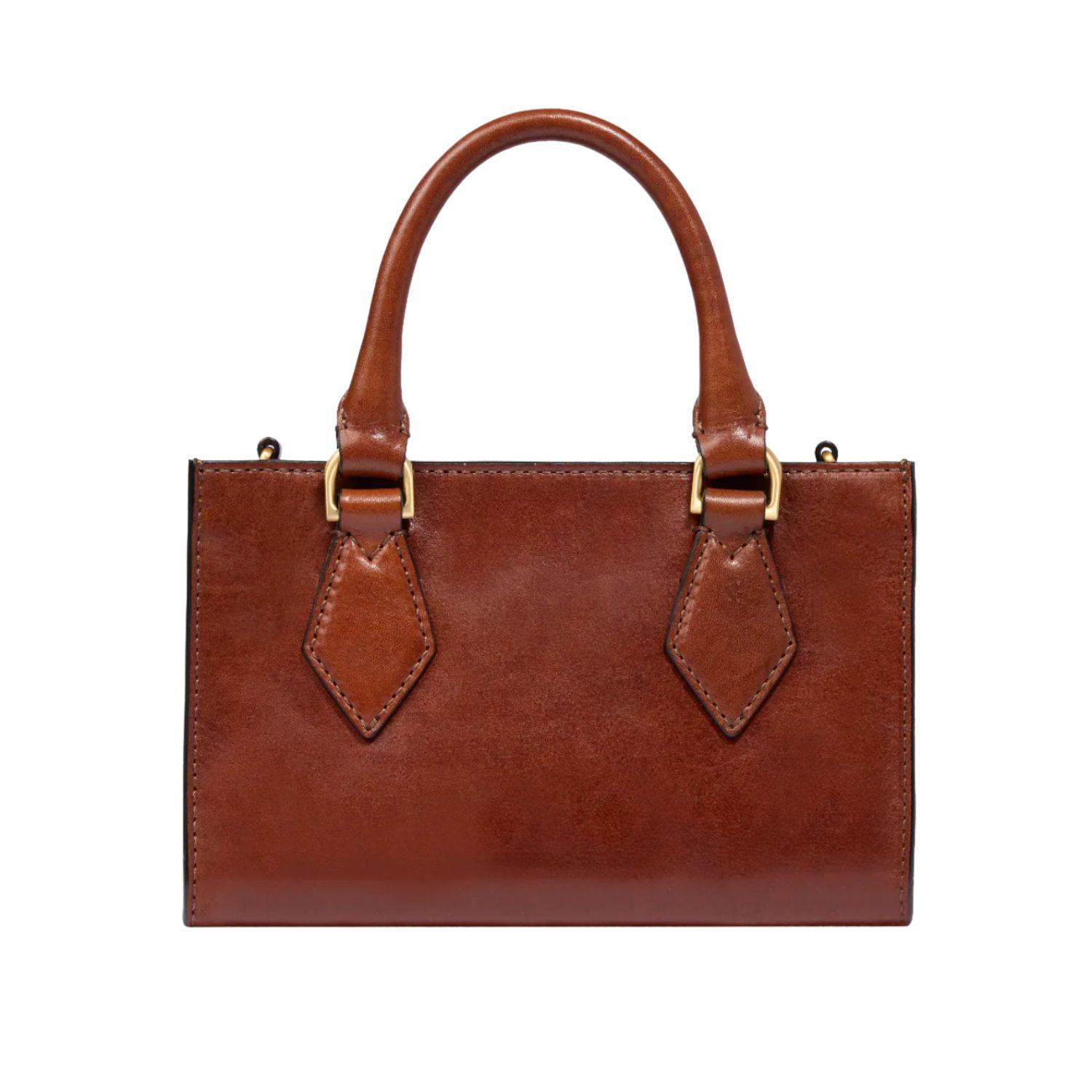 The bridge - Borsa a mano in pelle con tracolla removibile, Cuoio