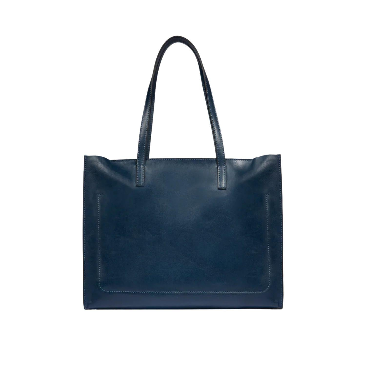 Shopper orizzontale Mirra con cerniera, Verde