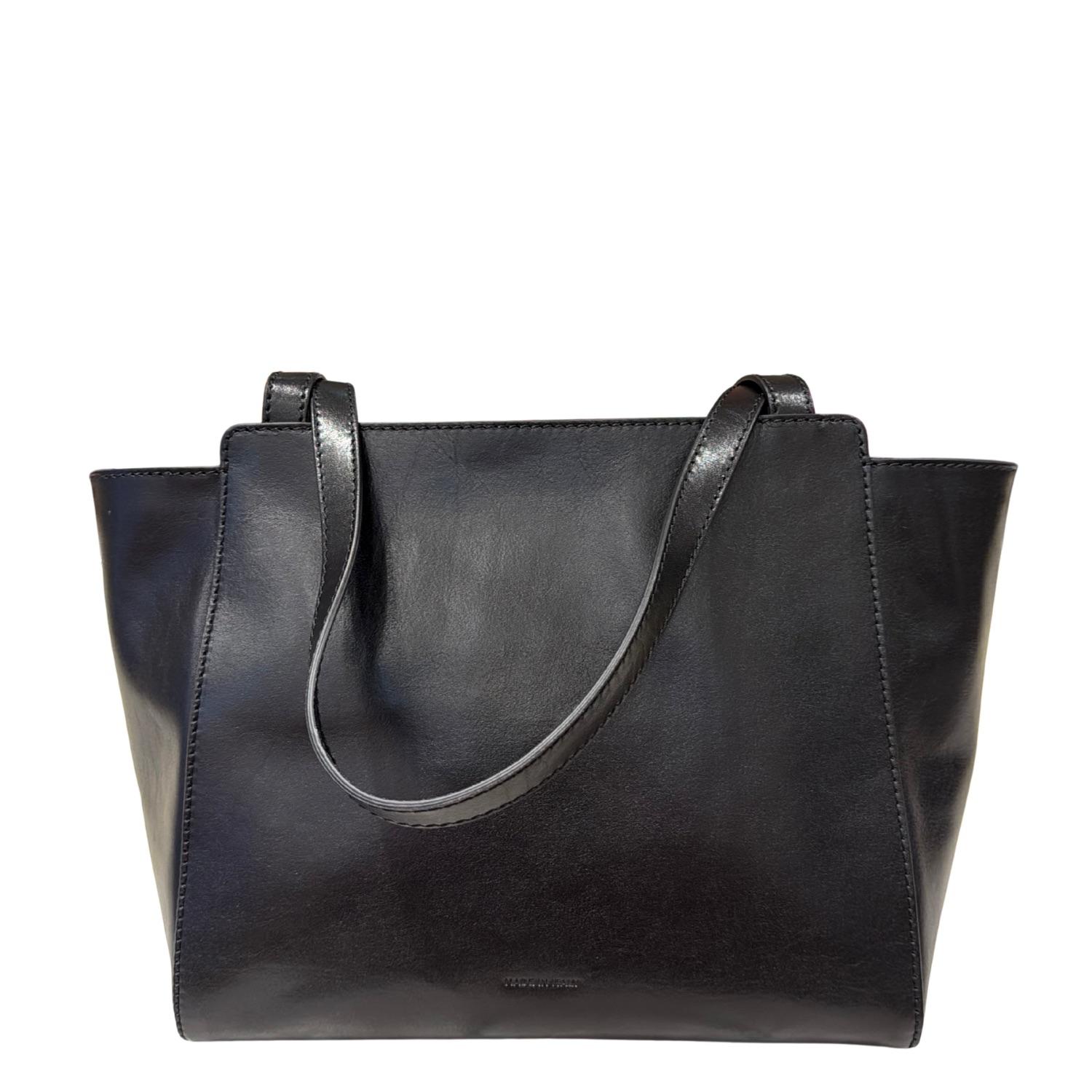 The Bridge - Shopper linea Lucrezia in pelle, Nero