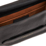 Borsa a tracolla piccola in pelle Linea Lucrezia, Nero