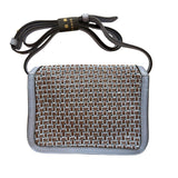 The Bridge - Tracollina in cuoio e filo di cotone linea Lucrezia SS26, Azzurro