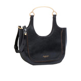 The Bridge - Borsa hobo pelle formato mini Luce, Nero