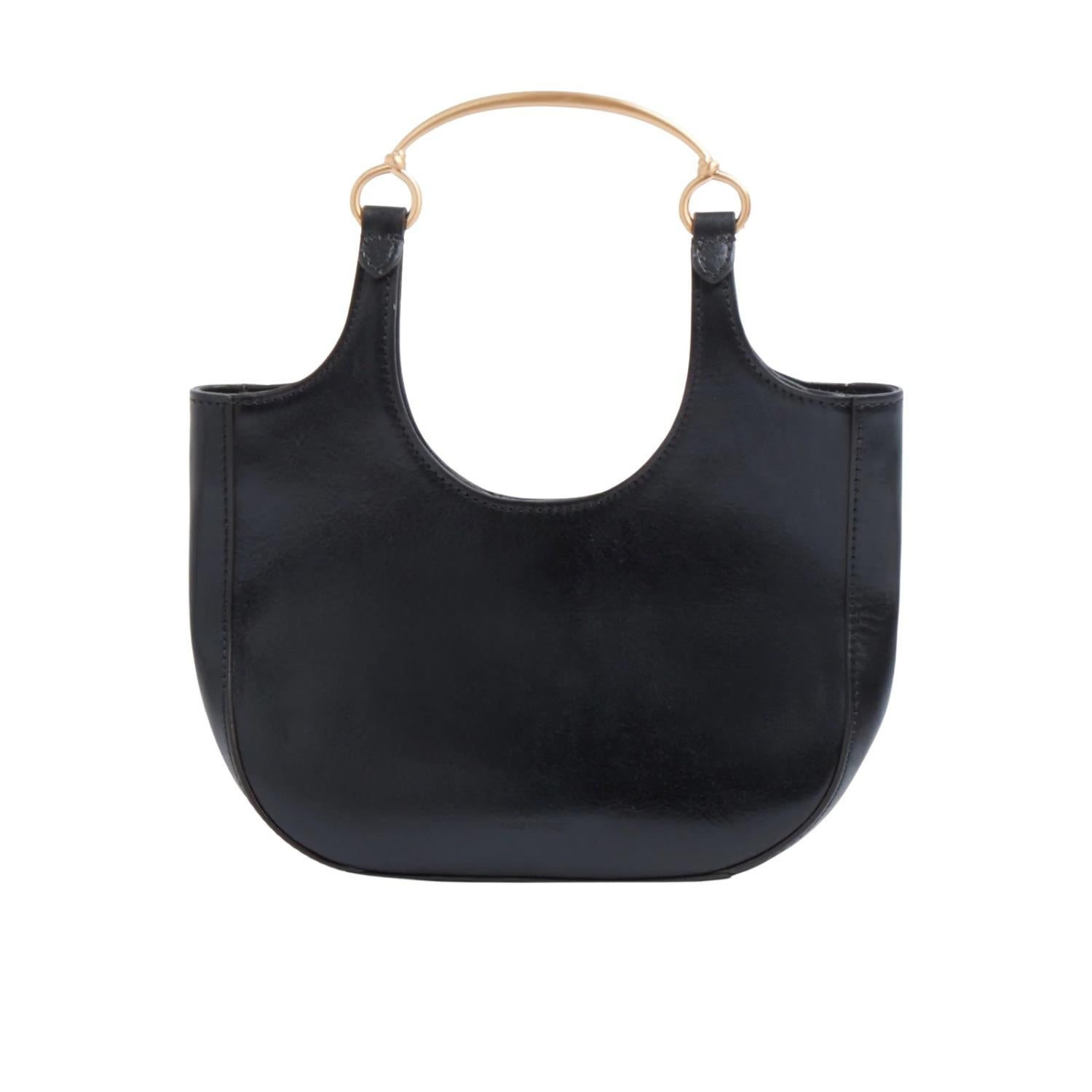 The Bridge - Borsa hobo pelle formato mini Luce, Nero