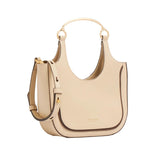 The Bridge - Borsa hobo pelle formato mini Luce, Beige