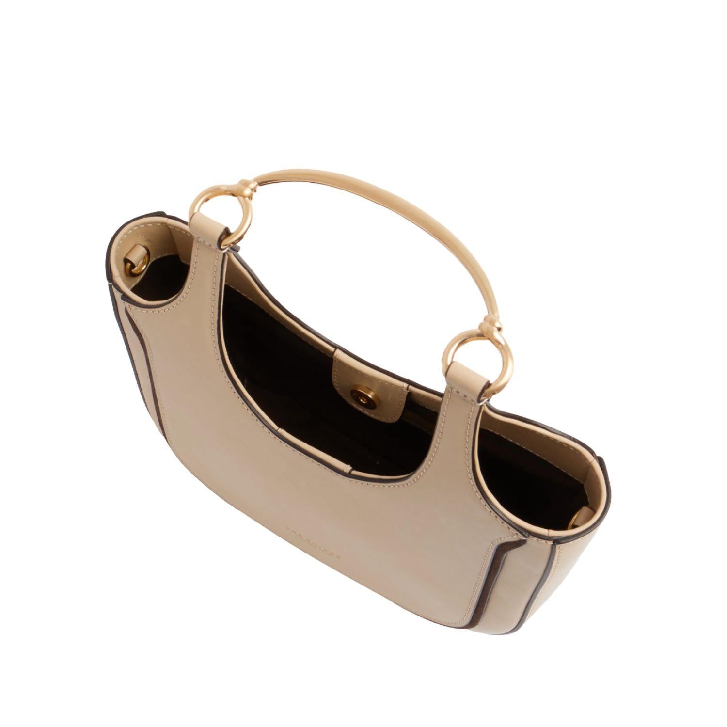 The Bridge - Borsa hobo pelle formato mini Luce, Beige