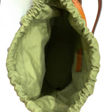 The Bridge - Borsa a secchiello in pelle con chiusura a coulisse SS26, Cognac