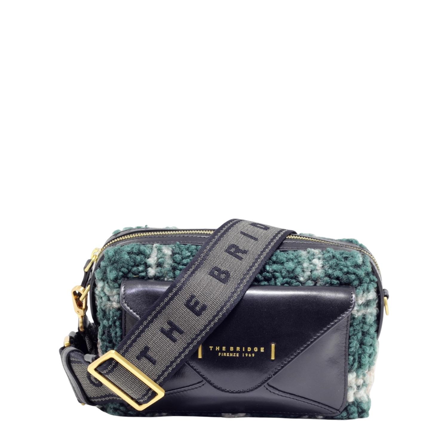 The Bridge - Borsa a Tracolla in lana e pelle Frida Wow,