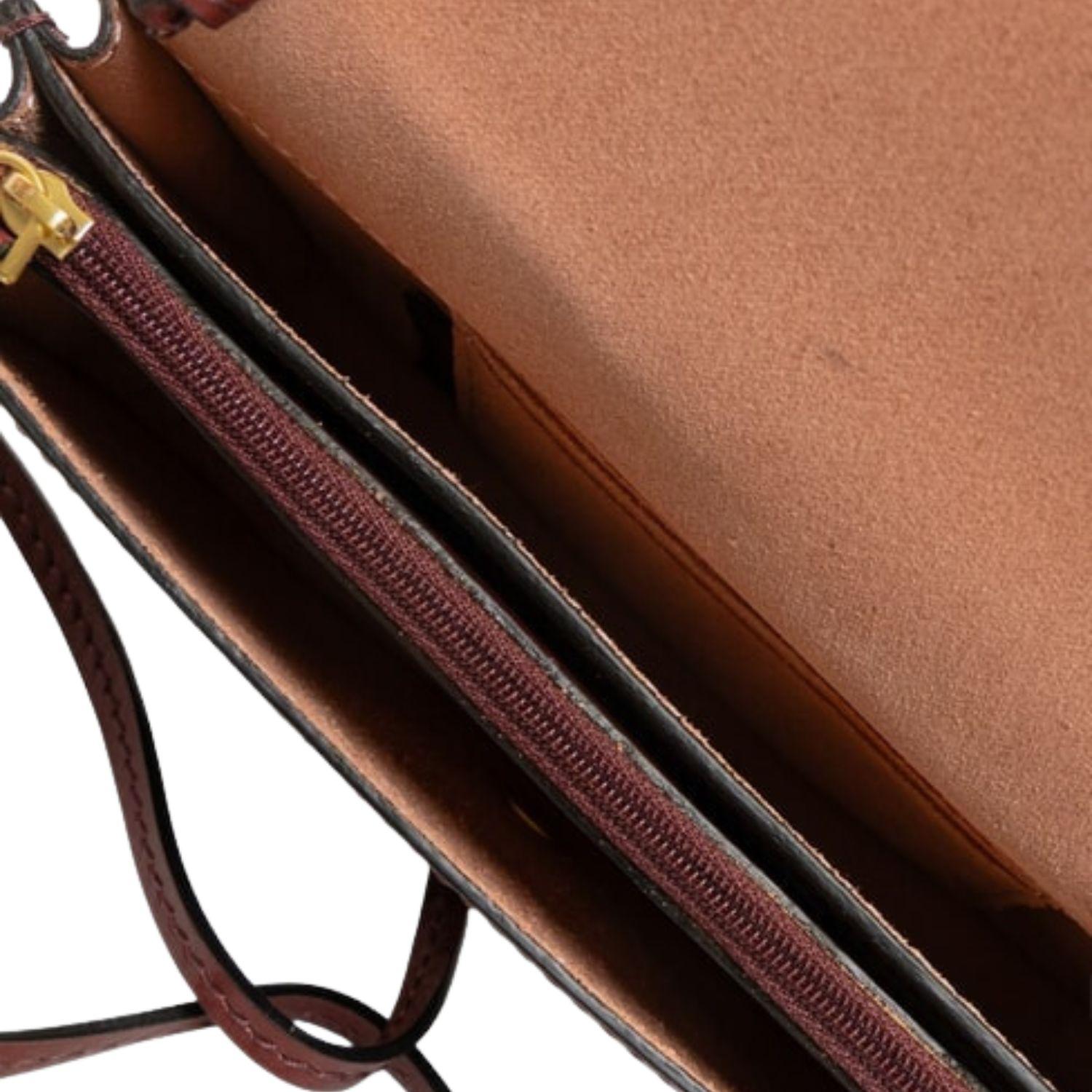 The Bridge - Tracollina in pelle linea rustici, Mogano