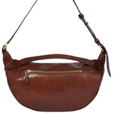 The Bridge - Bum Bag maxi marsupio grande a tracolla in pelle, Marrone