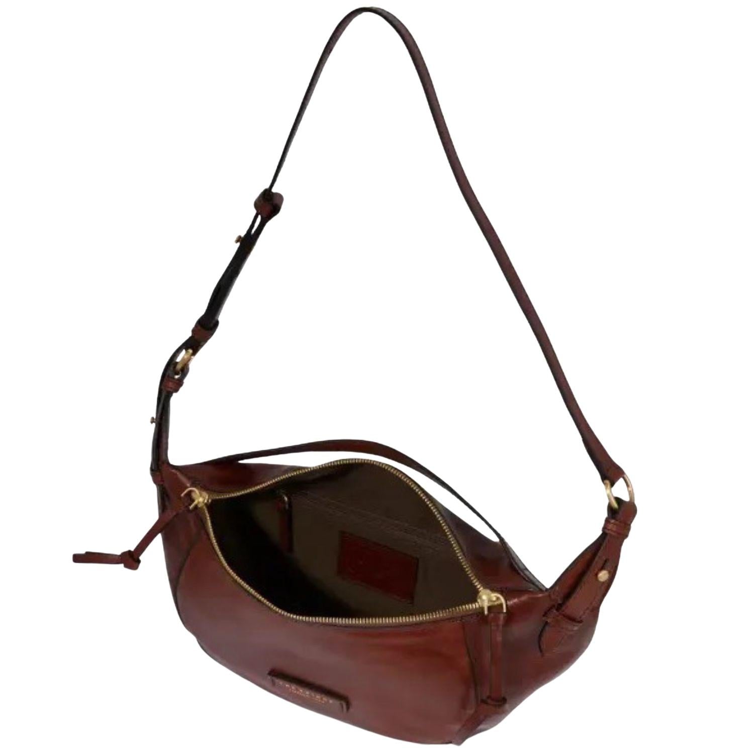 The Bridge - Bum Bag maxi marsupio grande a tracolla in pelle, Marrone