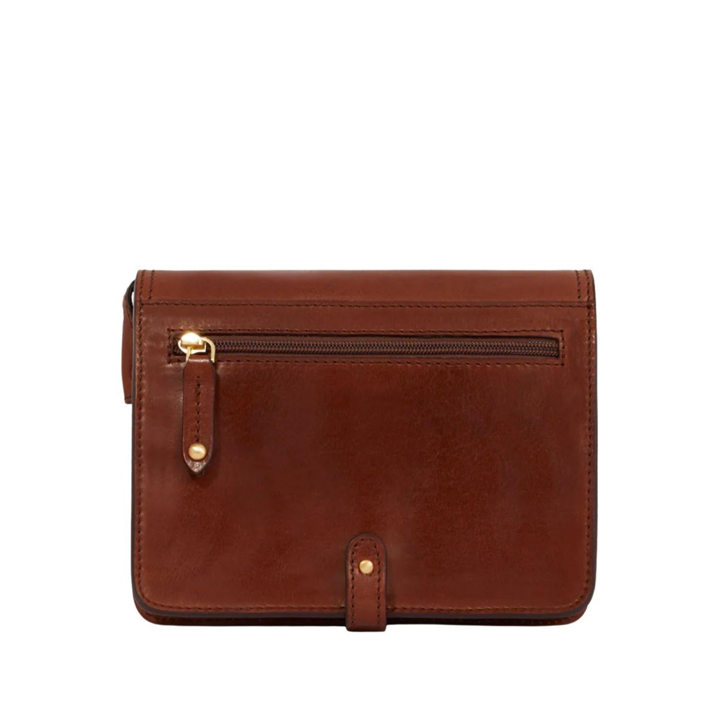 The Bridge - Borsa pelle tracolla a scomparti, Marrone