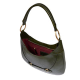 The Bridge - Borsa Hobo in pelle, Verde Scuro